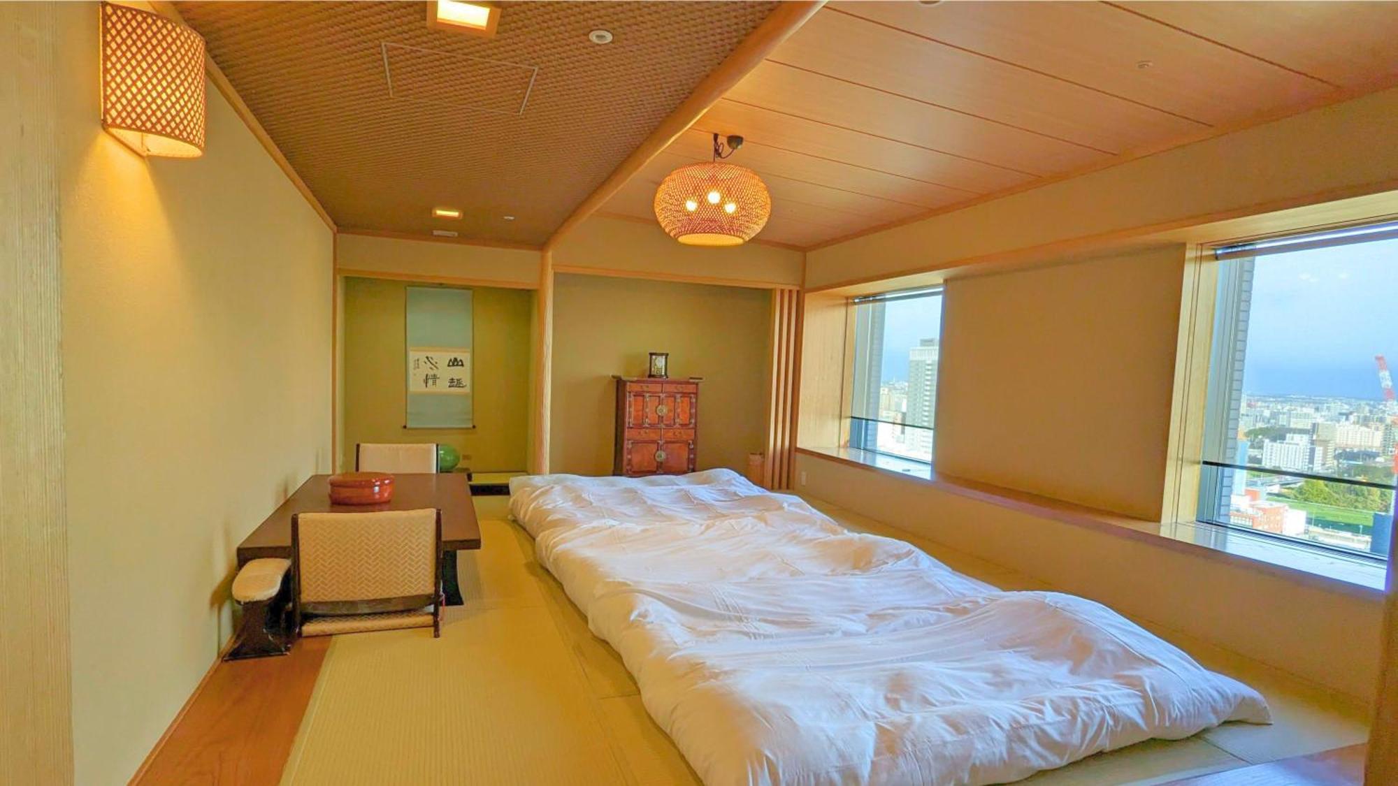 프리미어호텔 나카지마공원 삿포로 삿포로 시 외부 사진 A futon room